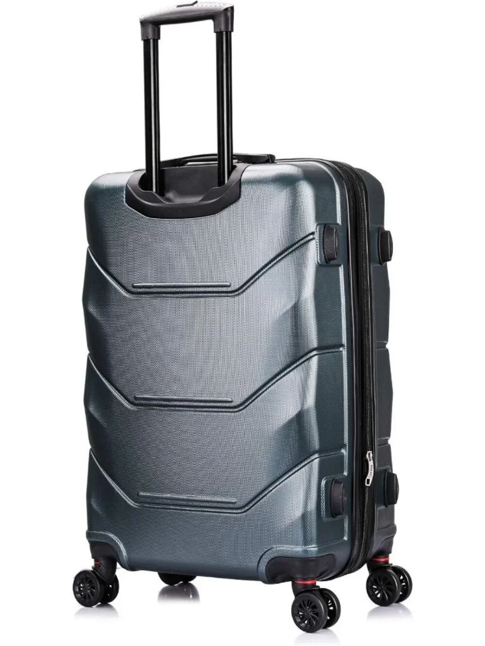Lightweight 26-Inch Hardside Spinner Luggage - Stylish Green Travel Suitcase